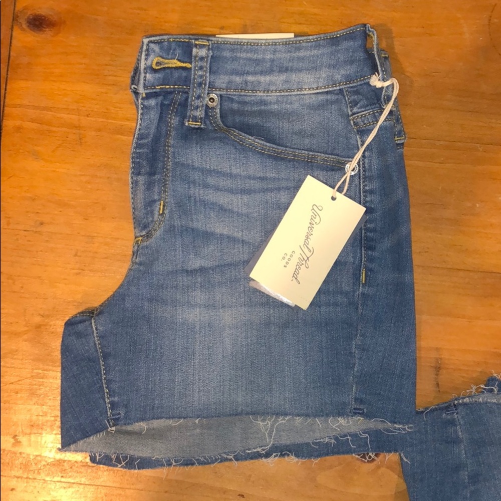 High rise midi shorts